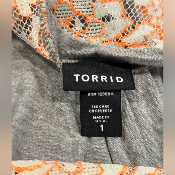 EUC Torrid sleeveless Tunic top lace back 1X - Picture 4 of 5